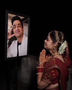 – Movie Review Woman in bridal lehenga performs Karwa Chauth for Ranveer Allahbadia in a viral Instagram video, expressing love beyond time and space.