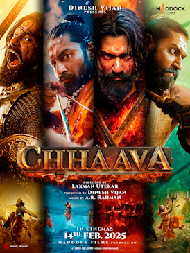 Chhaava_film_poster – Movie Review Chhaava is an upcoming Indian Hindi-language historical action film based on the life of Maratha king Sambhaji, played by Vicky Kaushal. It is an adaptation of the Marathi novel Chhava by Shivaji Sawant.